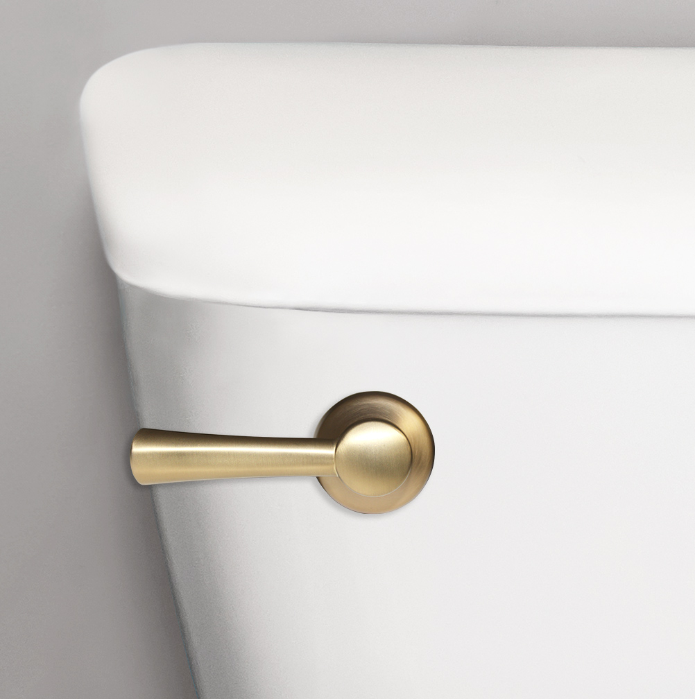 StrongARM® Toilet Handle and Lever, Simple Brushed Gold Korky